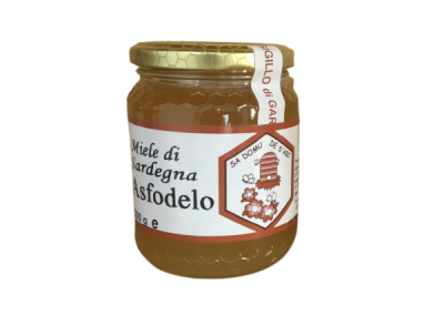 barattolo di miele di asfodelo con sfondo trasparente