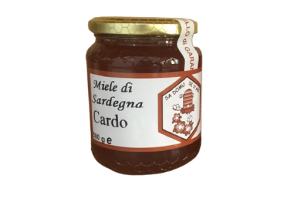 barattolo di miele di cardo da 500 grammi