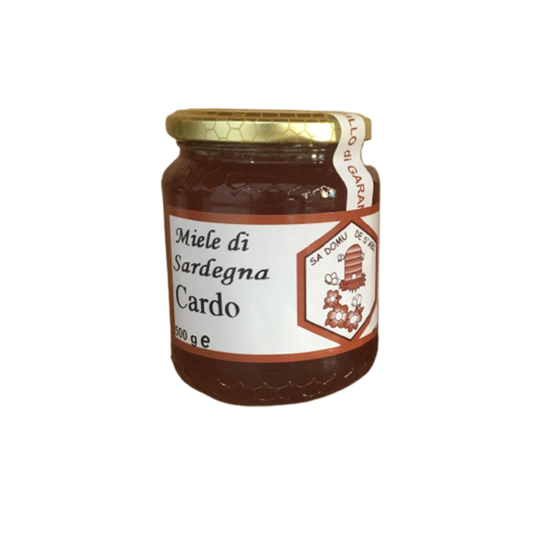 barattolo di miele di cardo da 500 grammi